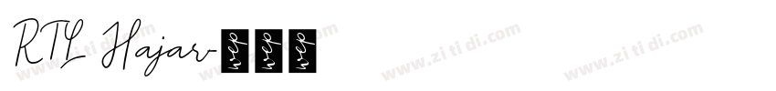 RTL Hajar字体转换